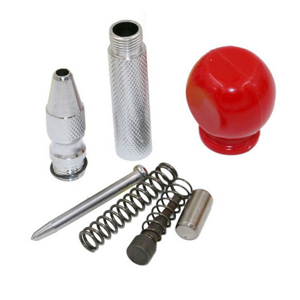 ZLinKJ 1PCS Red Handle 5.12" Automatic Center Pin Punch Spring Loaded Marking Starting Holes Tool For Metal Drilling 2 Colors