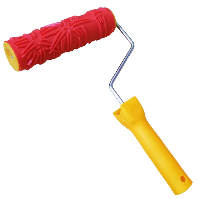 7 zoll Muster Roller pinsel Silica gel Farbe roller Geprägte Textur Malerei Werkzeuge für Wand Dekorative Haushalt Pinsel