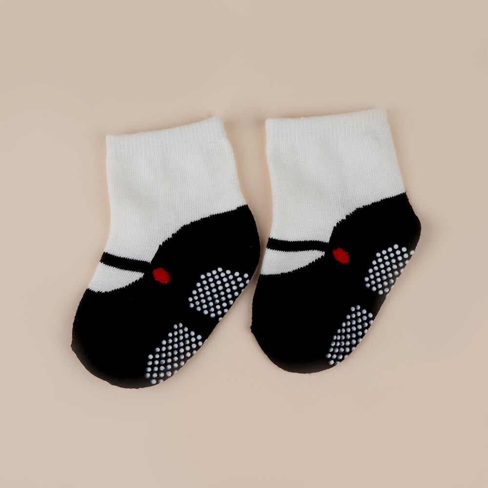 1 par Acessórios de Vestuário de Algodão Do Bebê Outono Inverno Infantil Das Crianças Das Meninas Do Bebê Meias Crianças Ballet Quente Skid Dança Meia: Black