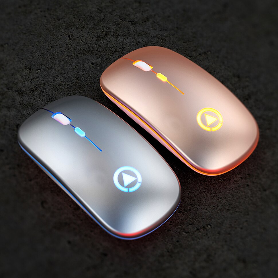 Rechargeable Mouse Wireless Silent LED Backlit Mice USB Optical Ergonomic Gaming