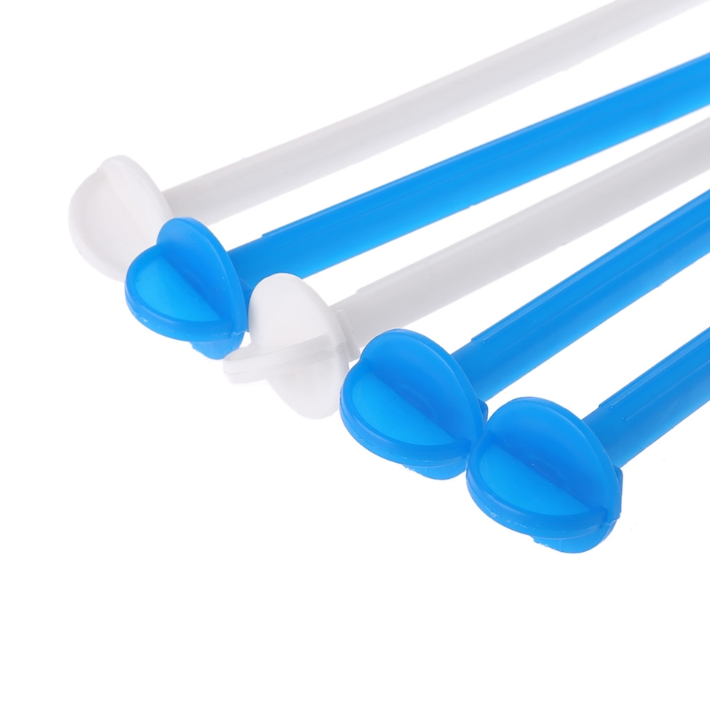 5PCS Bird Cage Perch Stand Holder Plastic Bird Finch Canary Budgie Cage Platform Plastic Bird Perch Random Color