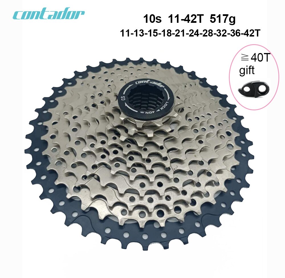 Contador bicycle cassette 8 9 10 11 12velocità MTB flywheel 11-40T/11-42T/11-46T/11-50T/11-52: 10S 11-42T