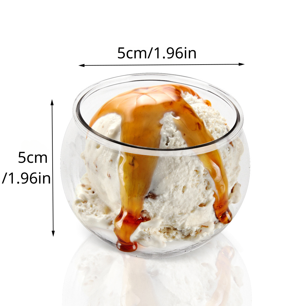 120 ml Wegwerp Ronde Dessert Cups voor Party Yoghurt Bakken Voorgerecht Ijs Bal Mousse Ijs Bal Plastic Dessert cups