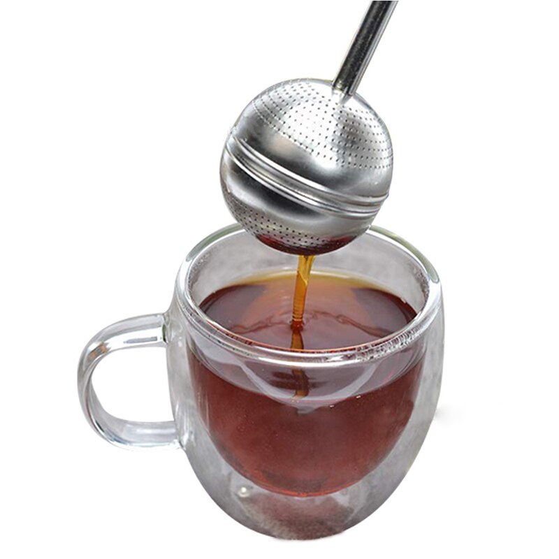 Tea Infuser Stainless Steel Teapot Tea Strainer Ball Shape Mesh Tea Infuser Filter Reusable Bag Spice Kitchen Tool Accessories