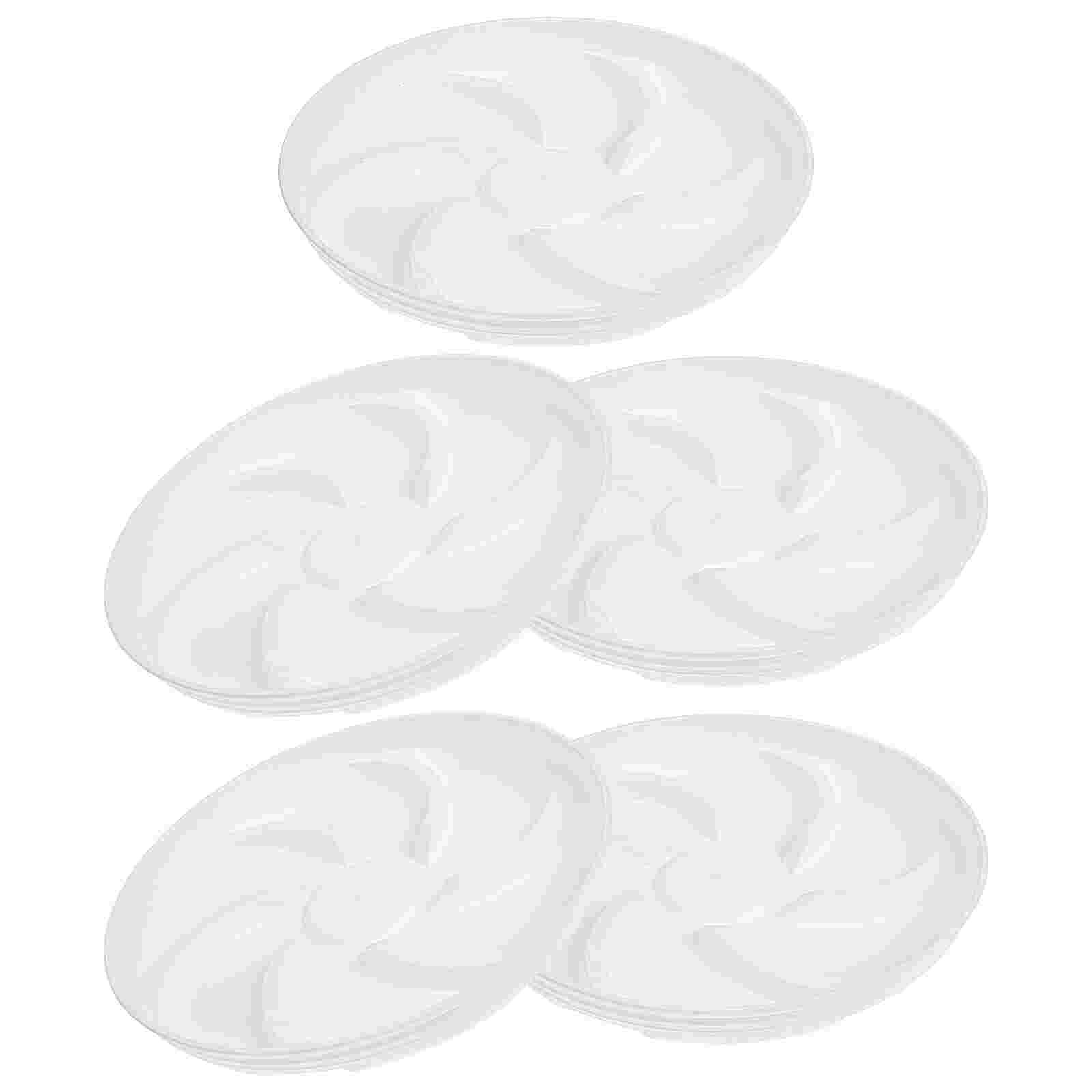 5pcs Large Plant Pot Base Resin Flowerpot Round Tray Succulent Pot Trays