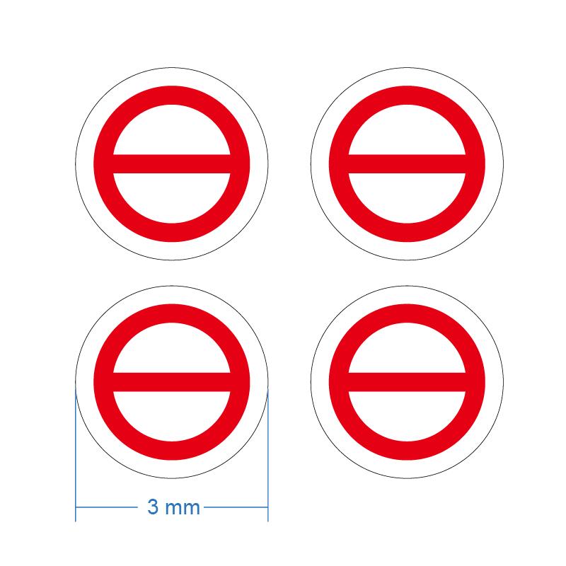 900pcs 3mm Small Screw Hole Sticker Brittle Paper Security Label Removal Proof Tamper Evident Warranty Void If Seal Broken: Red