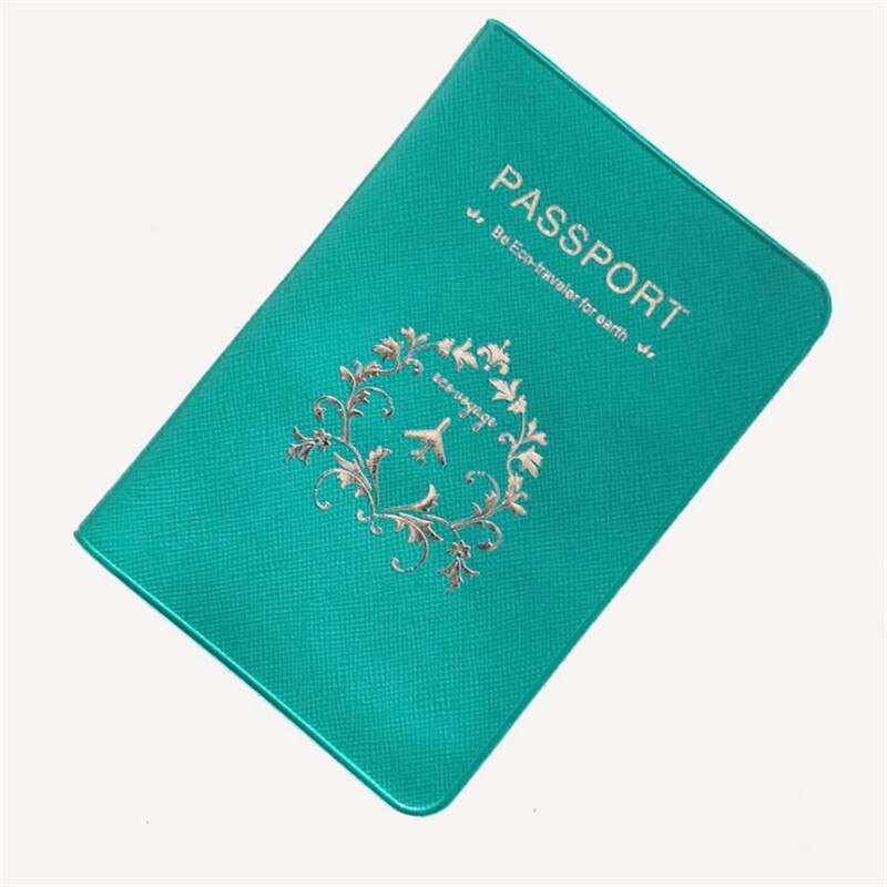 Reizen Paspoort Cover Wallet Vrouwen Mannen Paspoort Creditcardhouder Purse Id Document Paspoort Houder Tas Pouch Case Protector: Groen