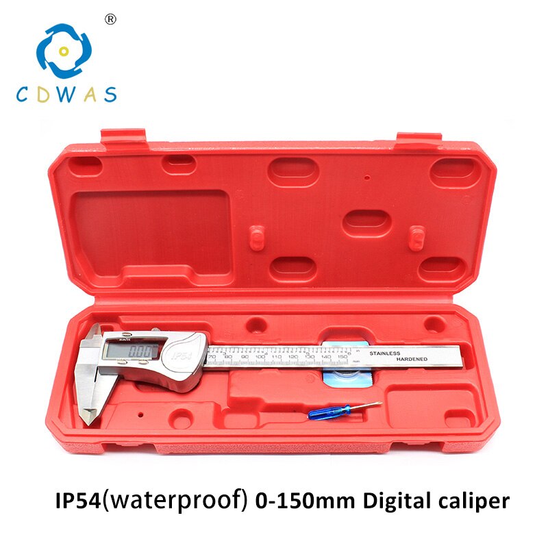 High Precision Measuring Tool Stainless Steel Digital Caliper 0-150mm IP54 IP67 measuring instrument Vernier Calipers: IP54 0-150mm