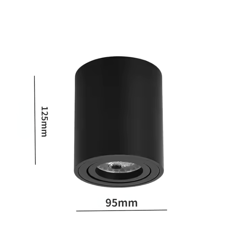 Gegoten Plafondspot Hoge Kleur Display Oppervlak Gemonteerd Anti Glare Downlight Beugel Behuizing Gu10 Cup Houder: Licht Rood