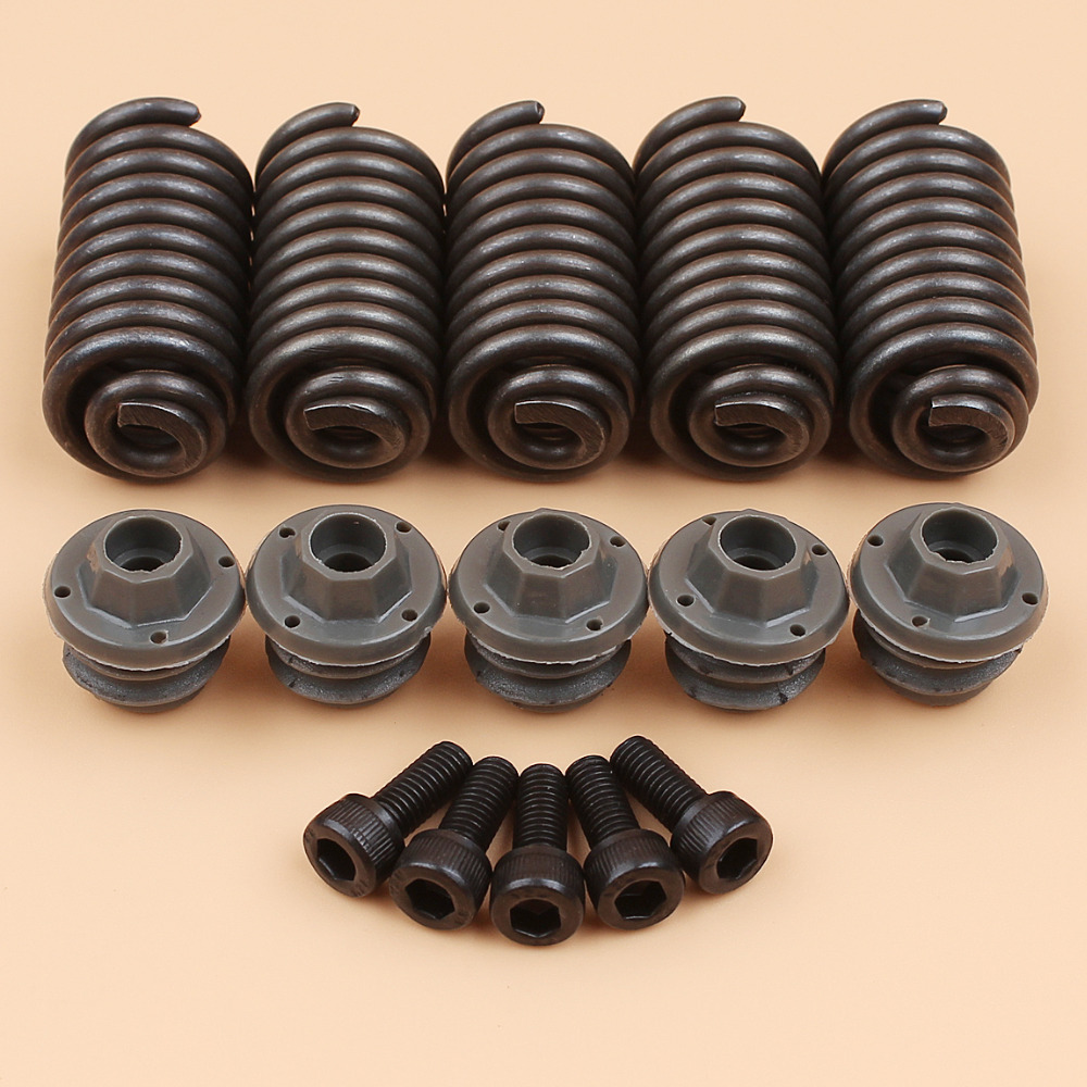 5Pcs/lot Handlebar Buffer Spring Mount Kit For Husqvarna 362 365 371 372 372XP Jonsered 2063 2065 2071 2163 2171 Chainsaw Parts