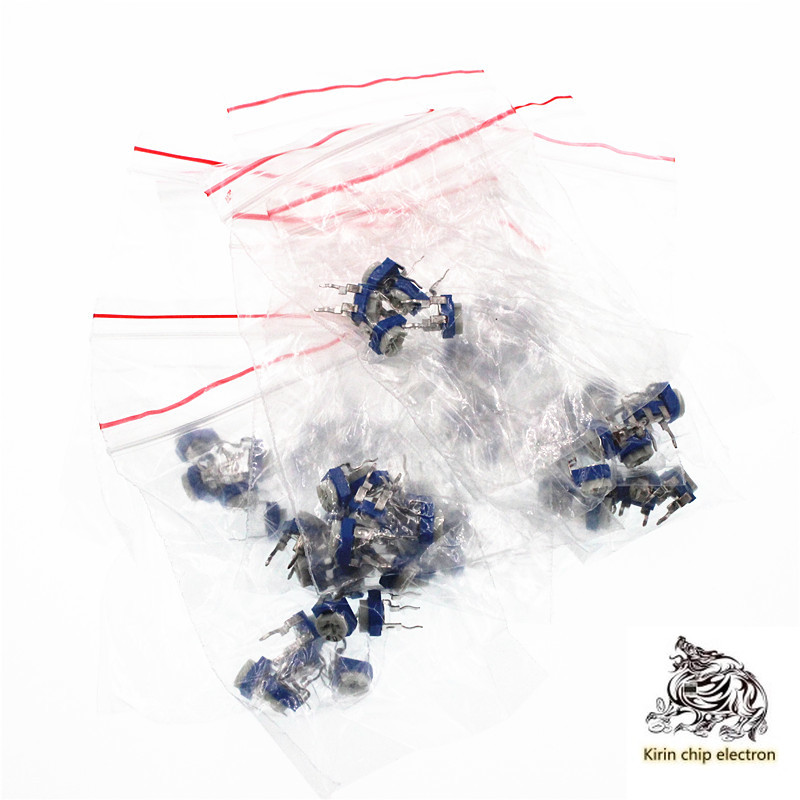 65 stks/partij component pakket blauw en wit potentiometer pakket 100 Euro-1M13 soorten 5 elke