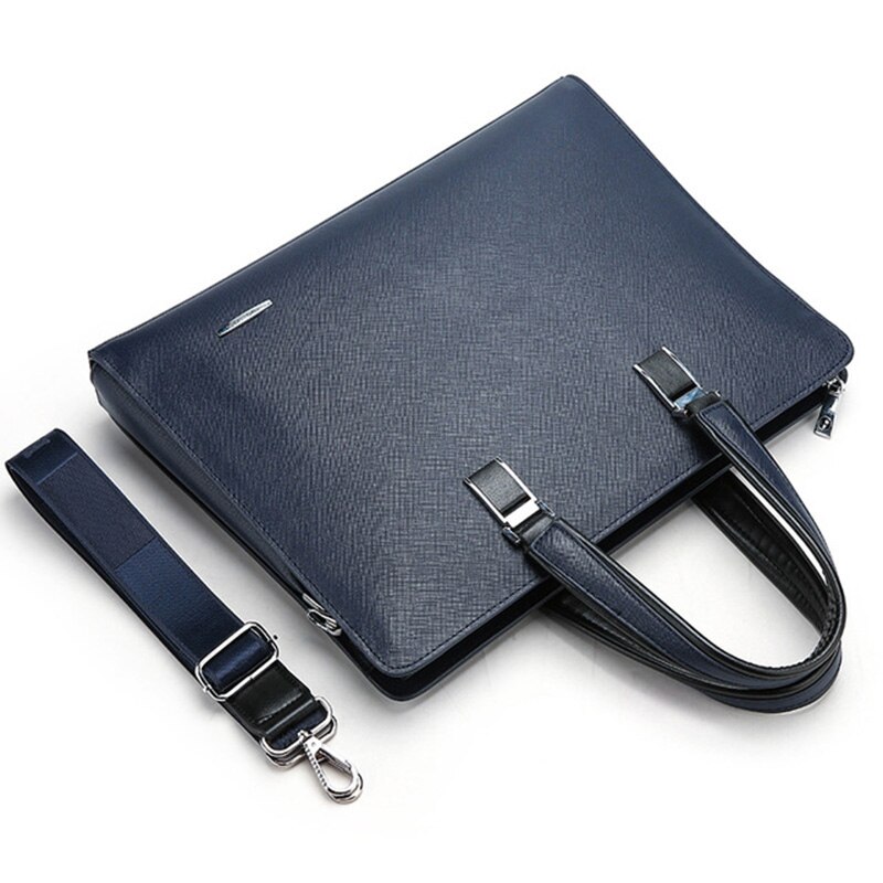 Heiße Neue Tragbare herren PU Business Menschen Multifunktionale Einfarbig Vertrag Dokumente Handtasche Computer Große Kapazität Handtasche