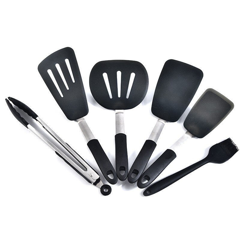 1Pc Siliconen Spatel Set Non-stick Hittebestendig Spatels Turner Voor Koken Bakken Mengen Bakken Tools Barbecue keuken Gereedschap