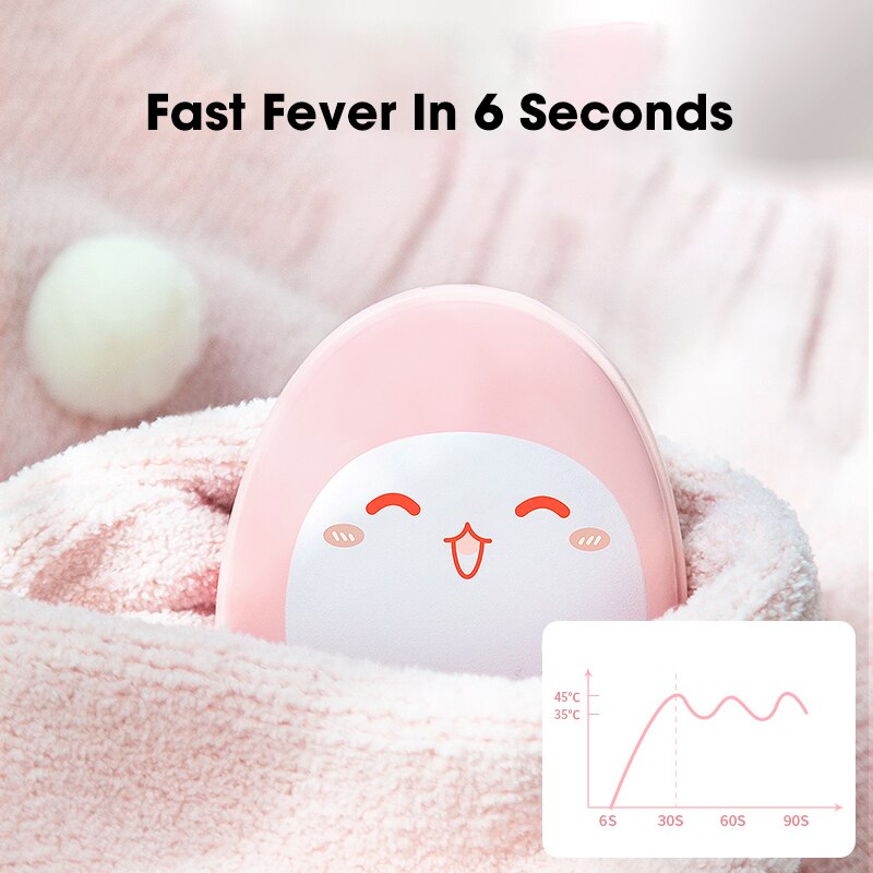 4000Mah Usb Oplaadbare Elektrische Handwarmer Draagbare Winter Double-Side Verwarming Mini Handwarmer Pocket Power Bank 2 in 1