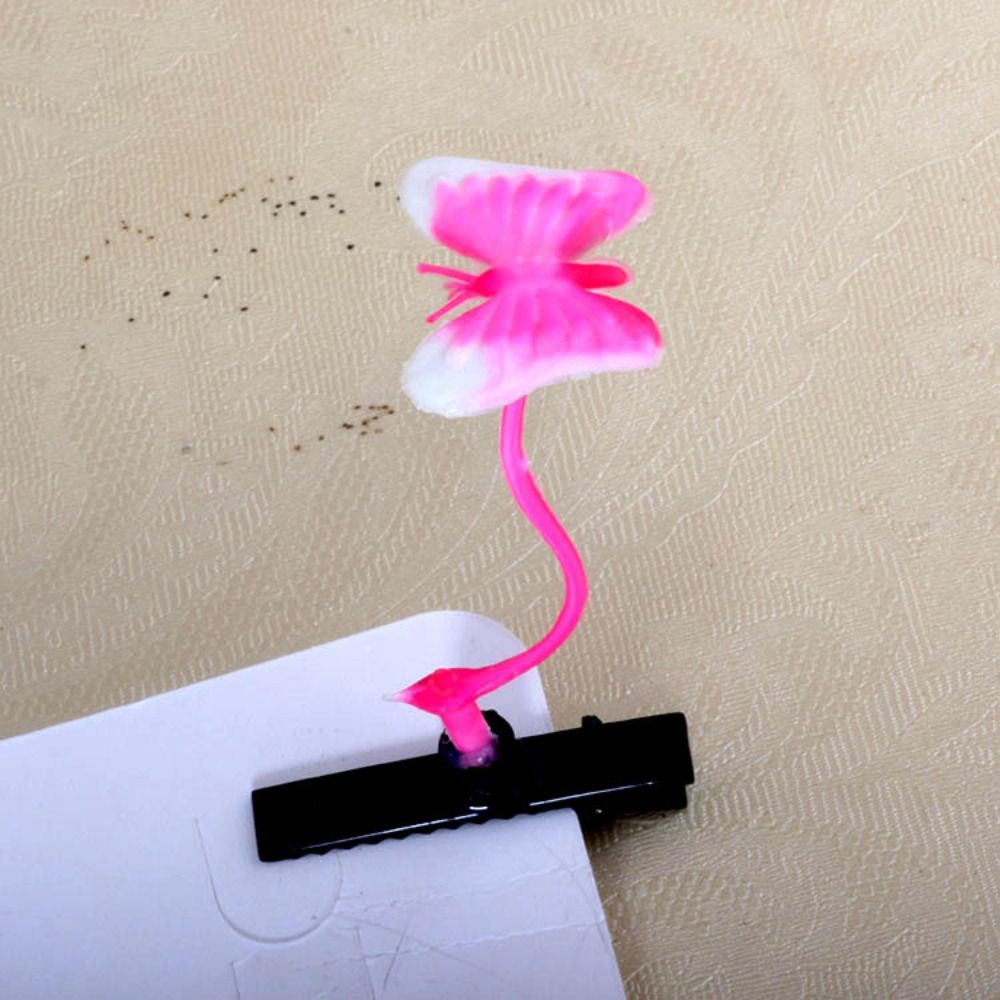 1Pair Simulation Bean Sprout Hair Clip Cherry Butterfly Flower Plant Hairpins Hair Accessories Funny Cartoon Duckbill Clips