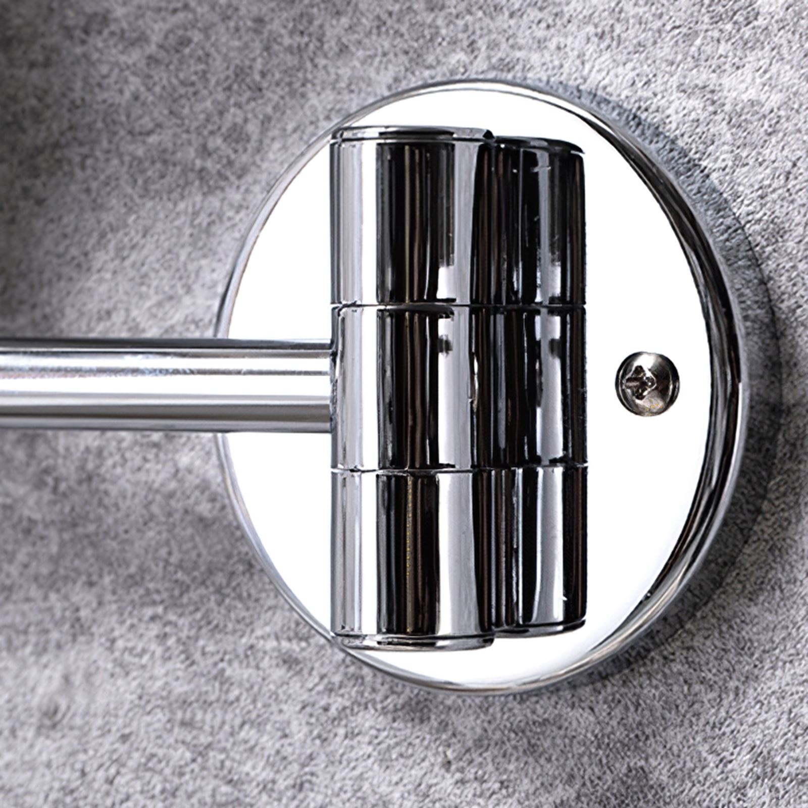 Wall Mounted Vanity Mirror Double-Sided Wall Mounted Makeup Mirror Rotatable Lighted Mirror Retractable Magnifying Mirror