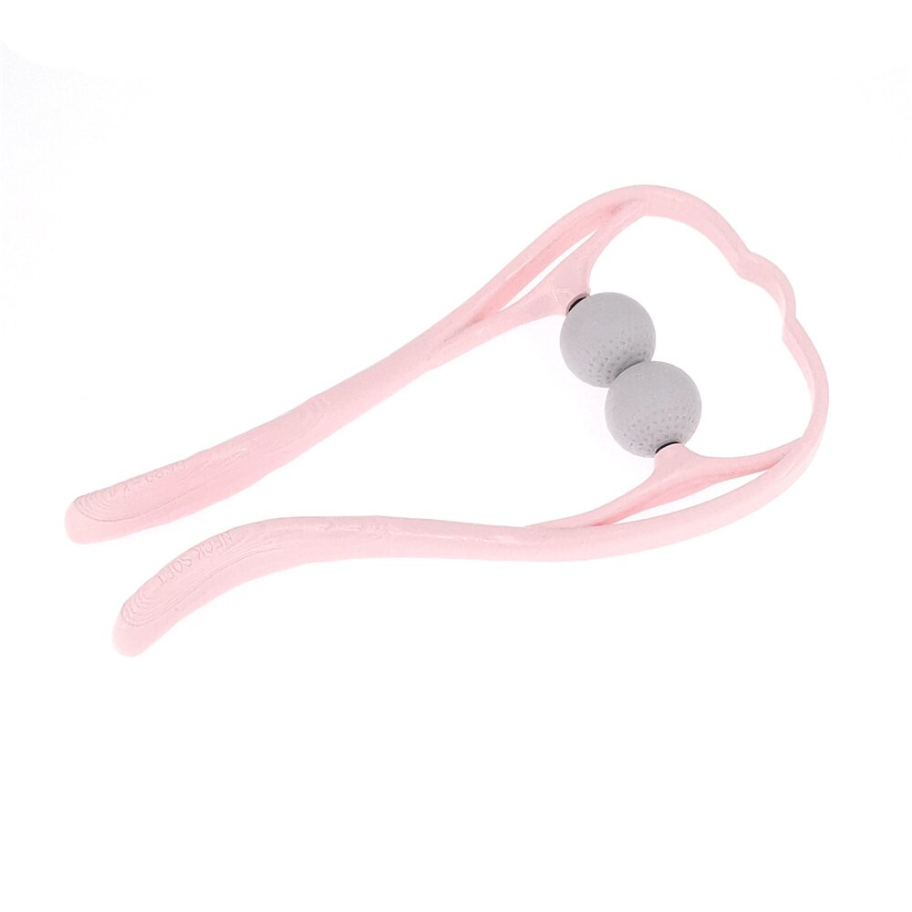 Plastic Druk Punt Therapie Nek Massageador Massagem Verlichten Hand Roller Nek Massager Voor Nek Schouder Trigger Punt: Pink-Golf Ball