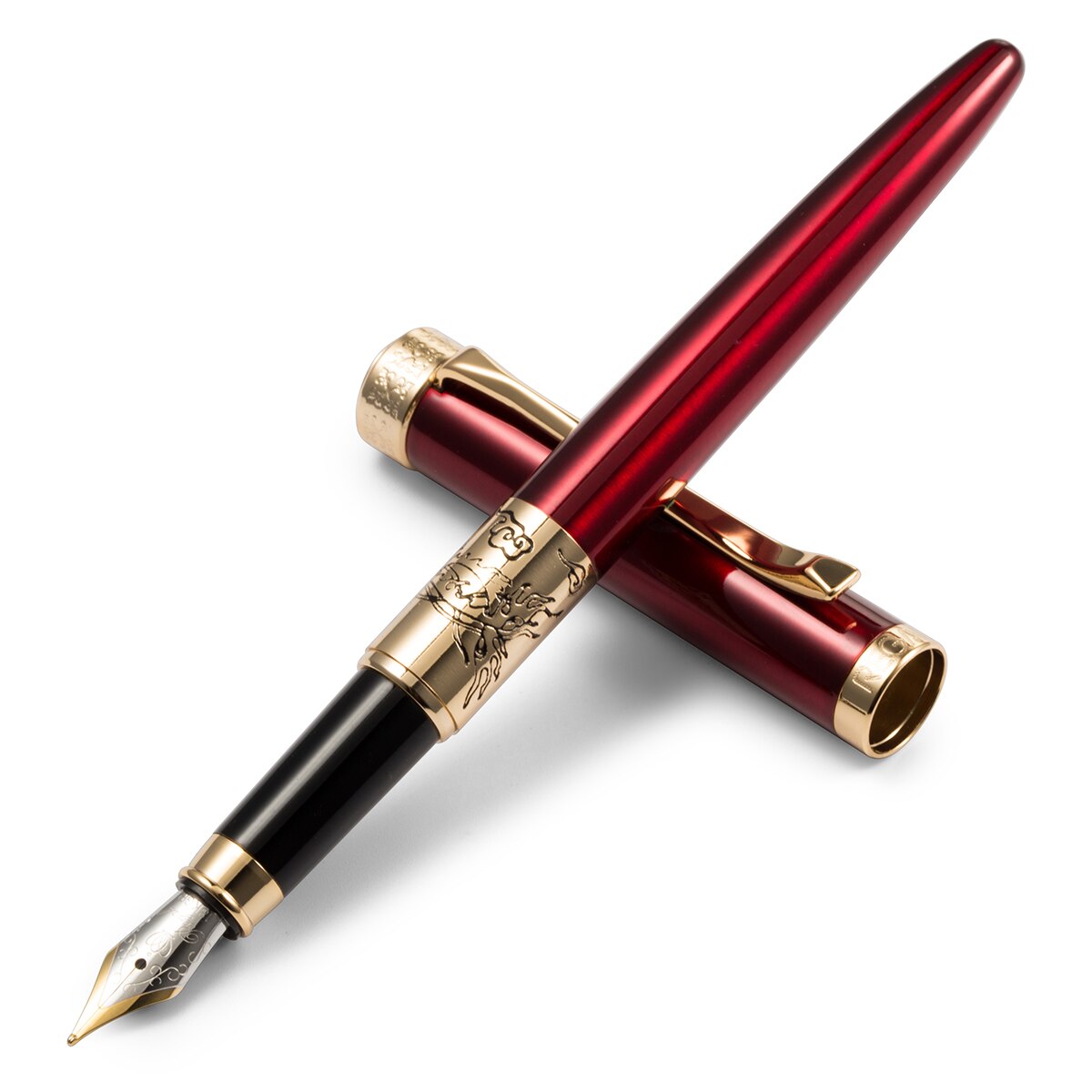 Regal Fountain Pen, Prince Commemoration Collection Germany Iridium Medium Nib Business Graduation Pen Three Color Optional