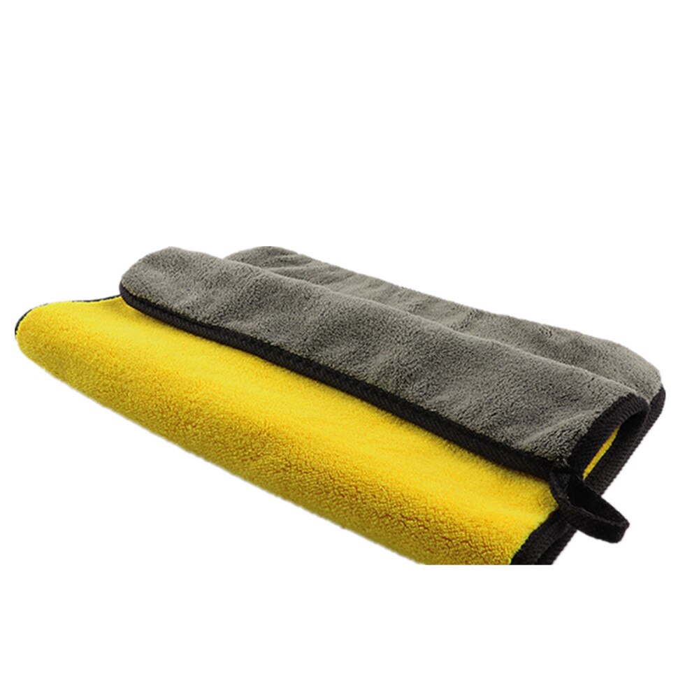 5/10 st bilvård polering tvätt handdukar plysch mikrofiber tvätt tork handduk stark tjock plysch polyester fiber bil rengöringsduk