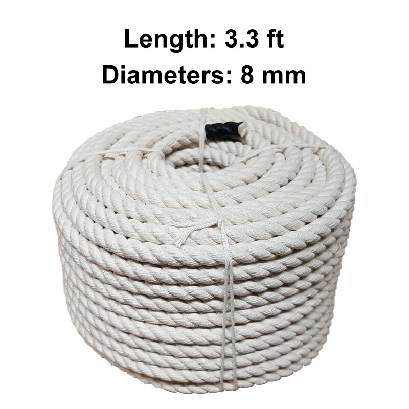 8mm 1-5m macrame reb snoet bomuldssnor til håndlavet naturligt beige reb gør-det-selv hjemmebryllupstilbehør