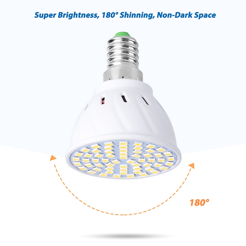 48 Leds Plant Groei Lamp B22 MR16 GU10 Volledige Spectrum 220V Hydrocultuur Groeilicht
