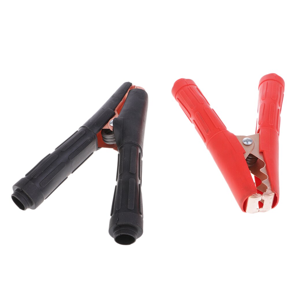 2X Metall Auto Batterie Clips Krokodil Alligator Prüfung Schellen 1000A 75mm verrotten &Ampere; Schwarz
