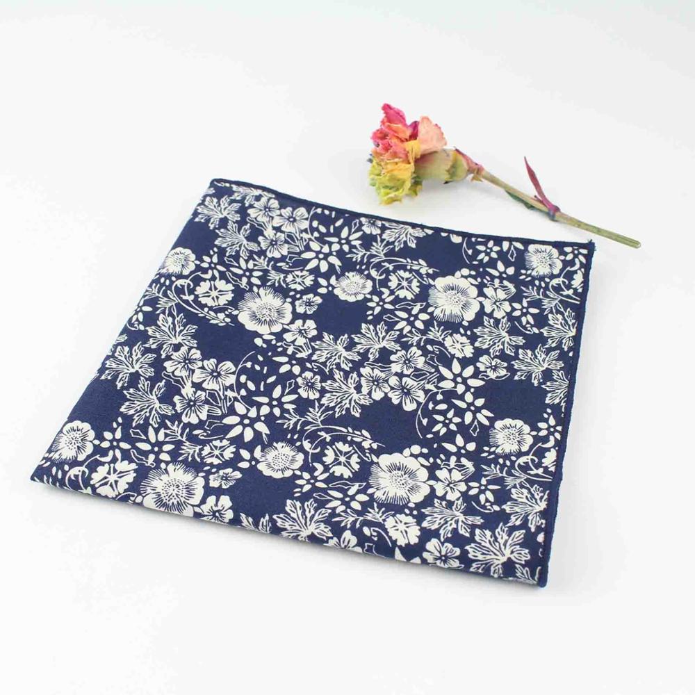 27cm schick Blumen- Gedruckt rege Weiche Taschentuch 100% Baumwolle Frauen &Ampere; Männer Taschentuch Hochzeit Tasche Platz Erwachsenen Zubehör: 11