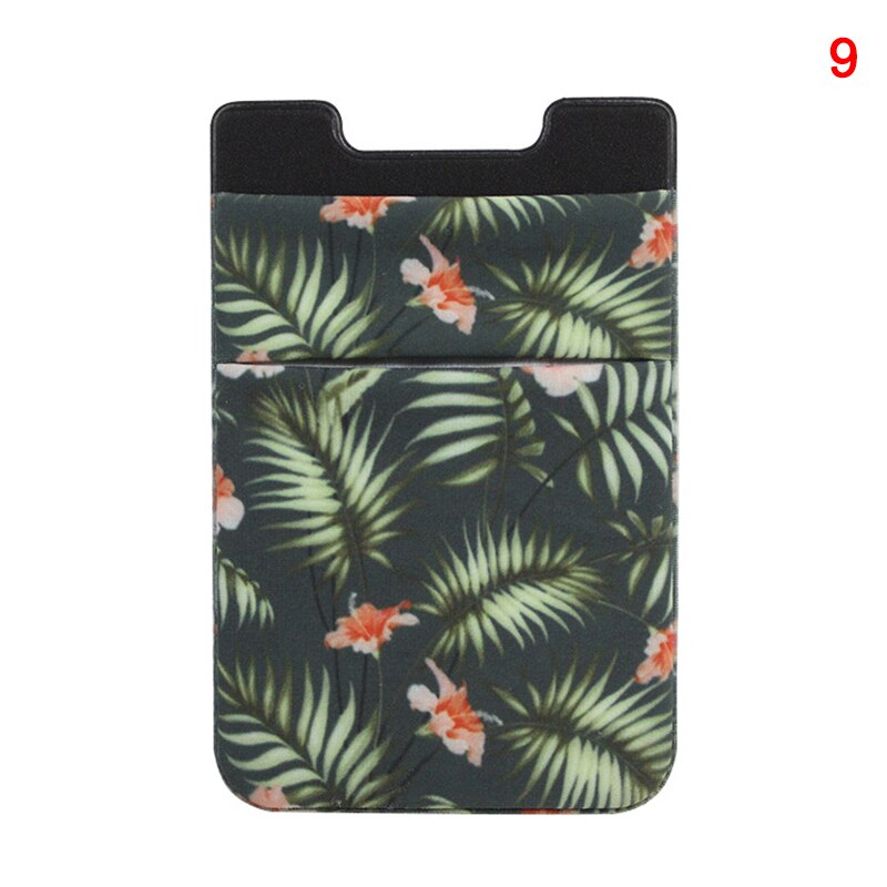 Doppel Tasche Elastische strecken tuch/mikrofaser praktisch Ich würde Kreditkarte Halfter Aufkleber Universal- Brieftasche fallen Karte Halfter: 9