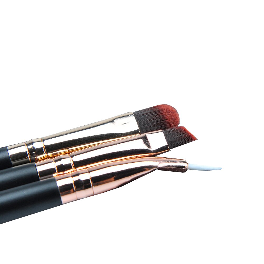 Msq rosa guld makeup børster sæt 12 stk øjenskygge eyeliner make up børste øjenbryn øjenskygge kosmetiksæt