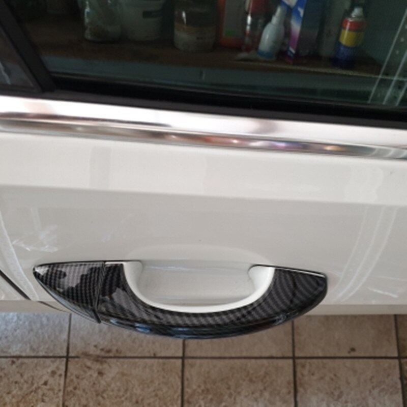 Velegnet til volkswagen vw golf 7 mk7 tilbehør dørhåndtag dæksel plast imiteret kulfiber