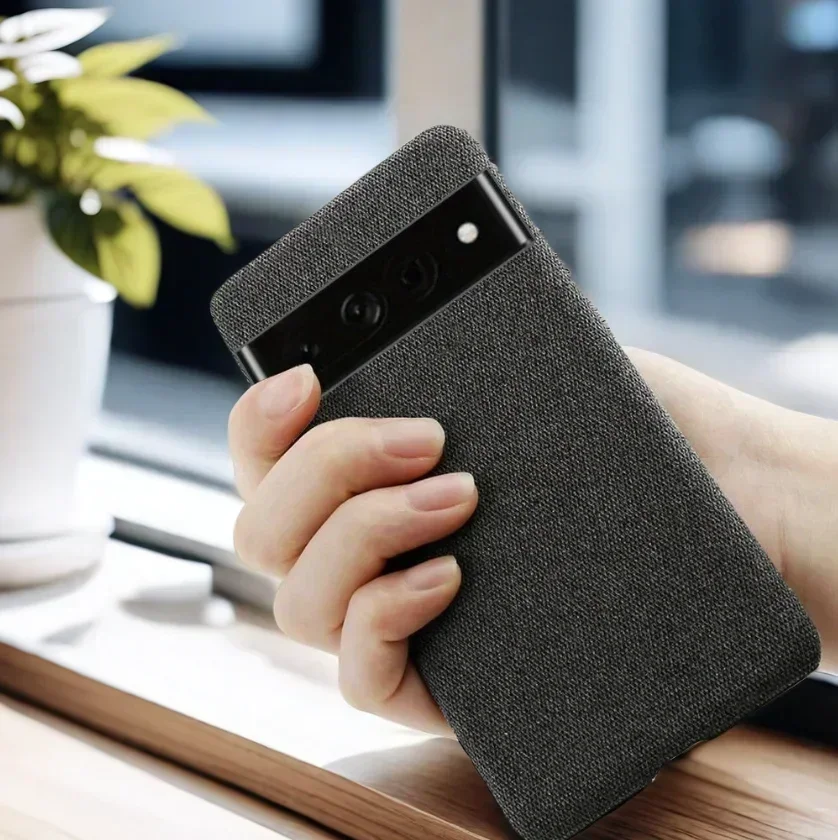 Stoff fallen Für Google Pixel 9 Profi 8 7A 6 6Profi 6A fallen Tuch Textur passen Telefon fallen Abdeckung für Pixel 9 7Profi 6A 6 Profi Funda Capa