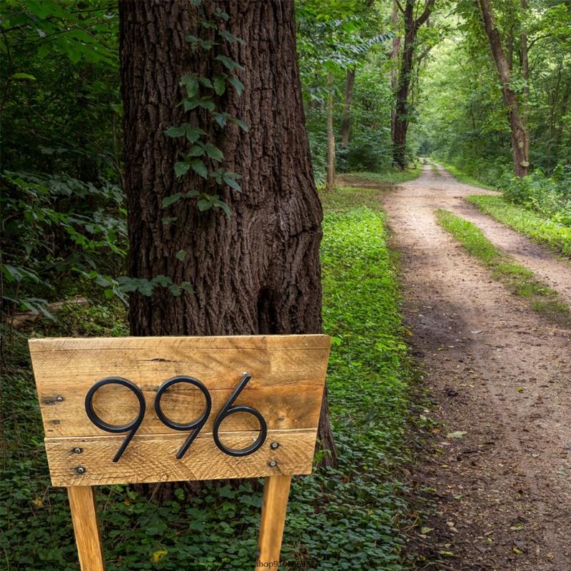 Floating House Number Modern House Numbers Visibility Signage for Home Address | Floating Mount or Flush Mount se3