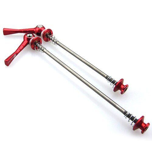 Cykel hjulnav spyd quick release bolt qr mtb landevejscykel titanium cykel quick release for 100 bag 130/135mm hjul nav: 15 røde