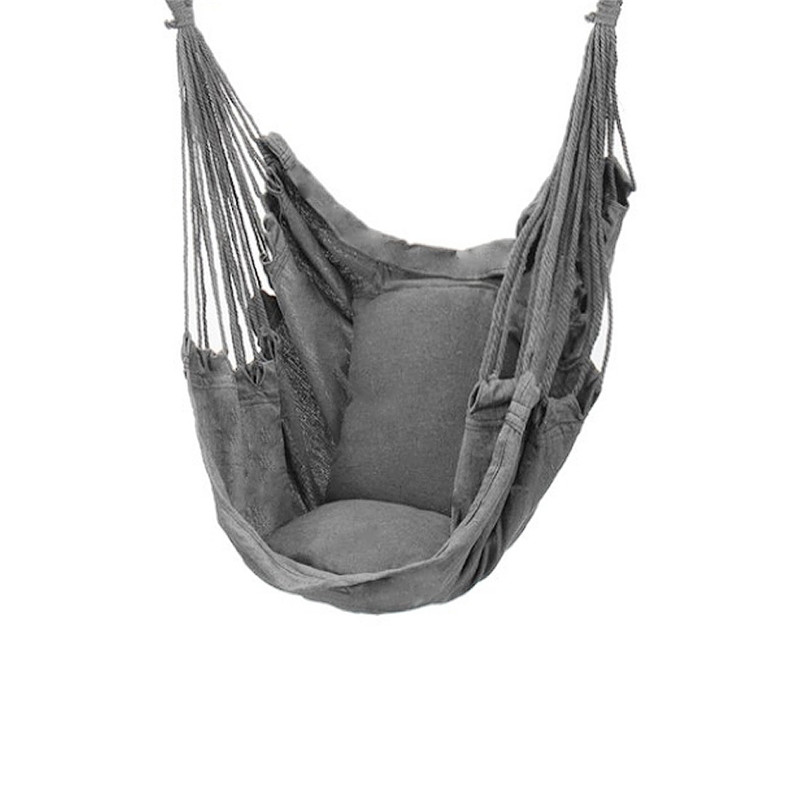 Columpio portátil para exteriores, hamaca gruesa para jardín, viaje, Camping, almohada, columpio: Color