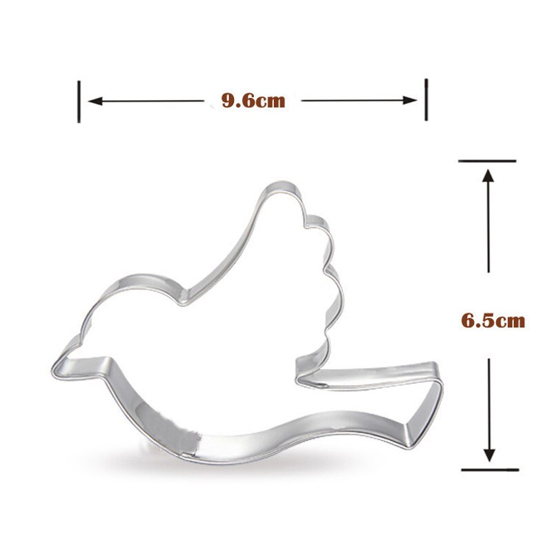 ANGRLY Birds pigeons stainless steel cute cutting biscuit mould cake moulds fruit sugar mold baking tools Mold Baking