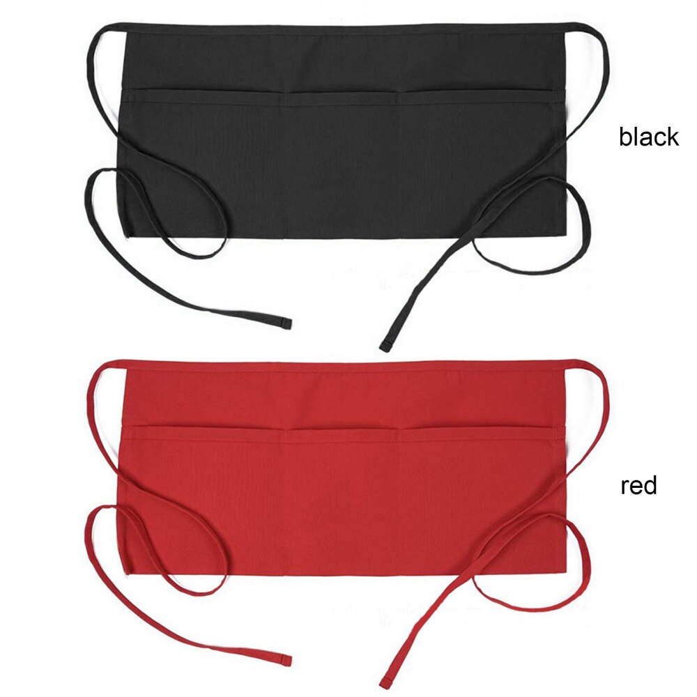 Uniforms For Restaurant Waitress Short Apron Male And Female Aprons 62*31cm Half-length Polyester Cotton Kitchen Utensils