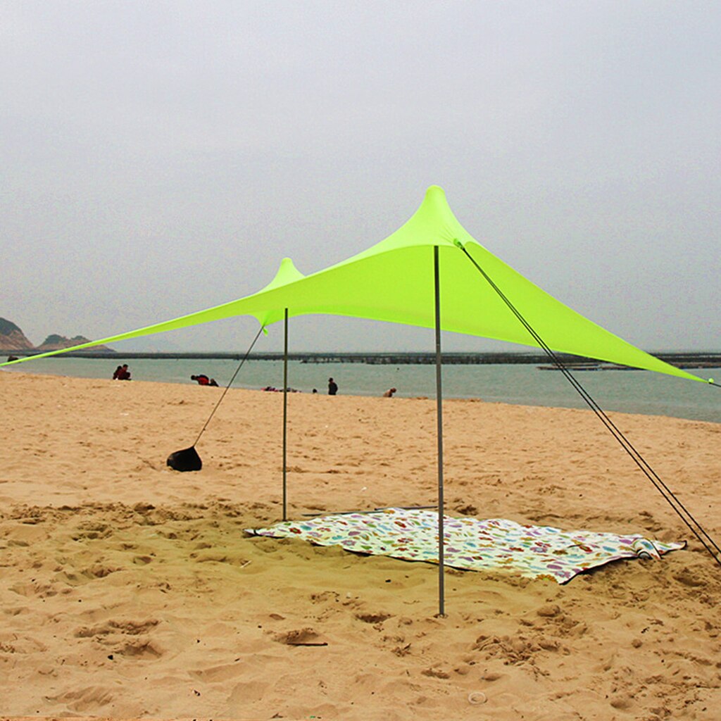 Waterproof Tent Camp Rain Shelter Sun Shade Sun Shelter Easy to Set Up Convenient to Carry for Outdoor Beach Camping Fishing