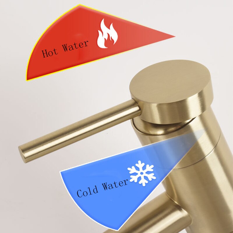 Brass Bathroom Basin Faucet 60cm Pull Out Basin Faucet Cold Mixer Crane Basin Taps Rotatble Brushed Gold