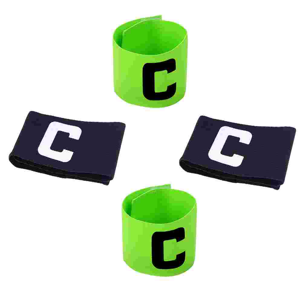 4 stück wiederverwendbare fußball- und basketballarmbänder: Schwarz gelb