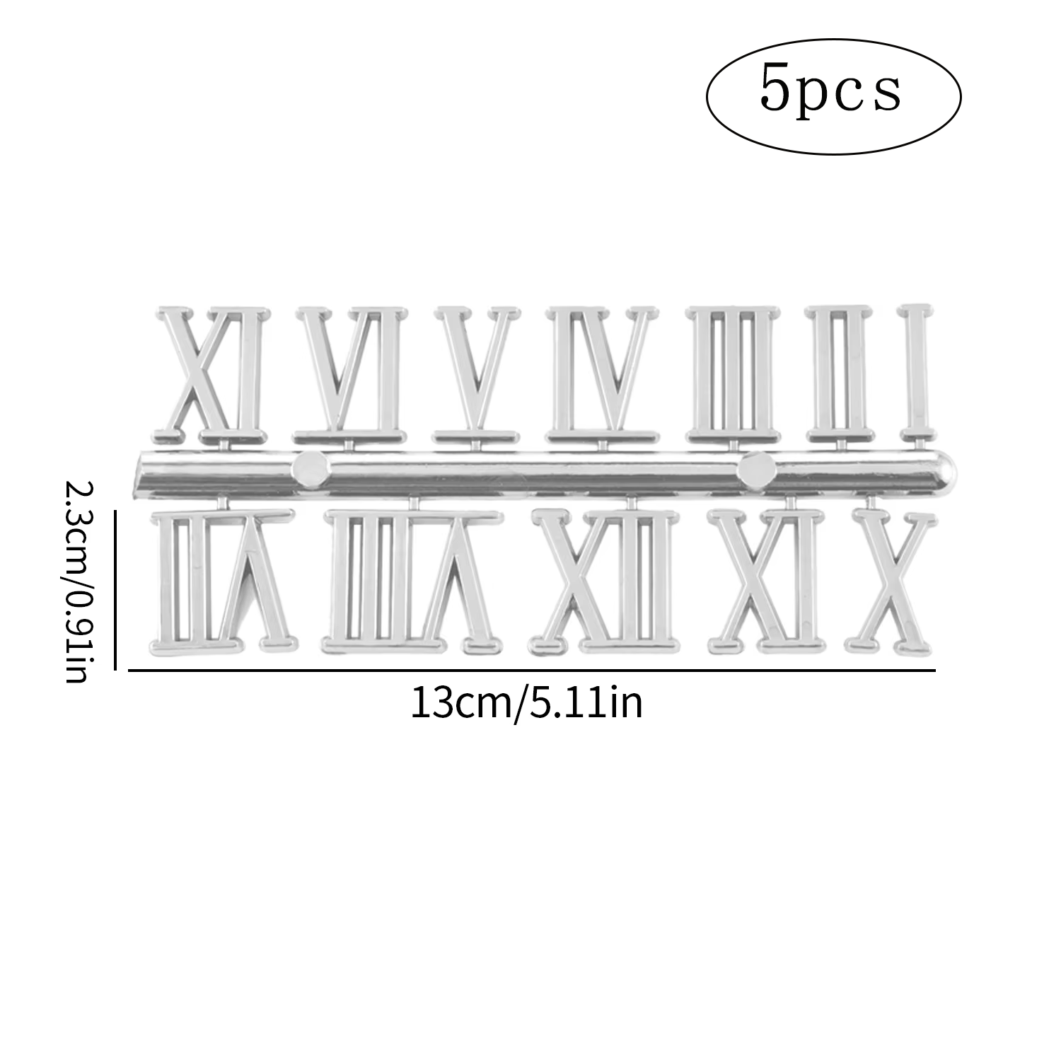 Clock Numerals Arabic Roman Number Restore Clock Numerals Accessories DIY Epoxy Resin Clock Molds Accessories: MULTI