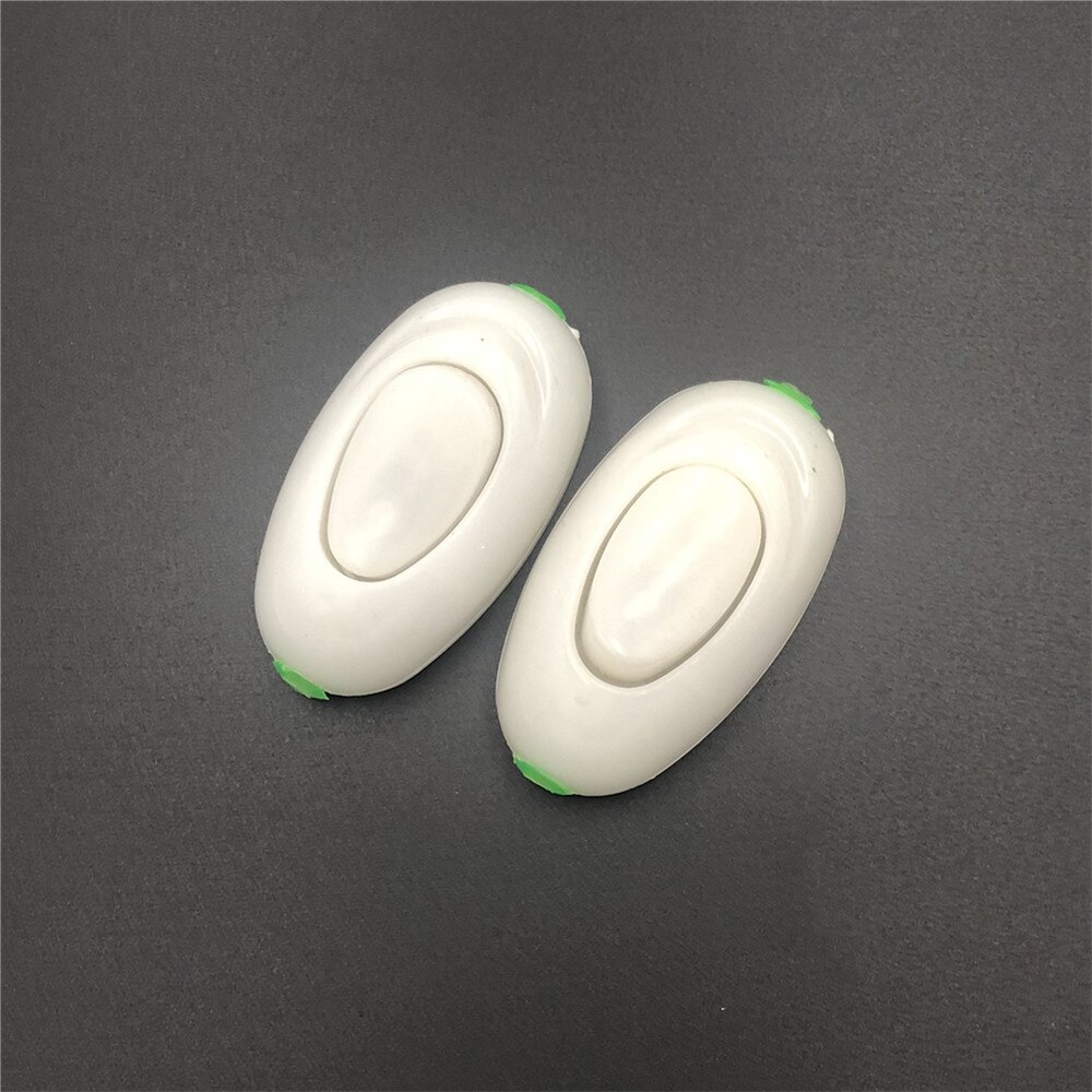 2Pcs Bedside Bedroom Old Night Lamp Light Control Switch AC 250V 6A 3A Inline ON/OFF Table Desk Lamp Cord Fan Switch: 250V 3A 57x31x26mm