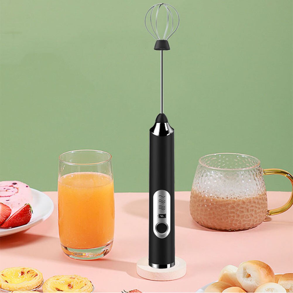 Agitador eléctrico de mano para cocina, Espumador de leche, cabezal agitador, mezclador, agitador de café, herramienta, novedad, 1 ud.