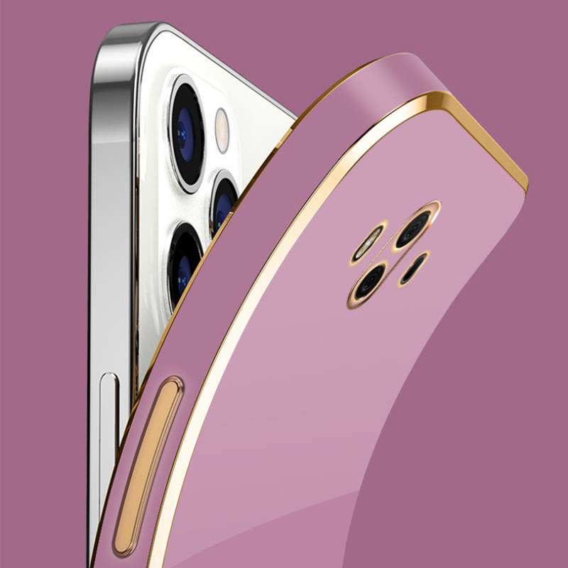 Para Huawei Mate 10 funda de lujo chapada cuadrada ALP-L29, ALP-L09, ALP-AL00, funda trasera de silicona a prueba de golpes para teléfono