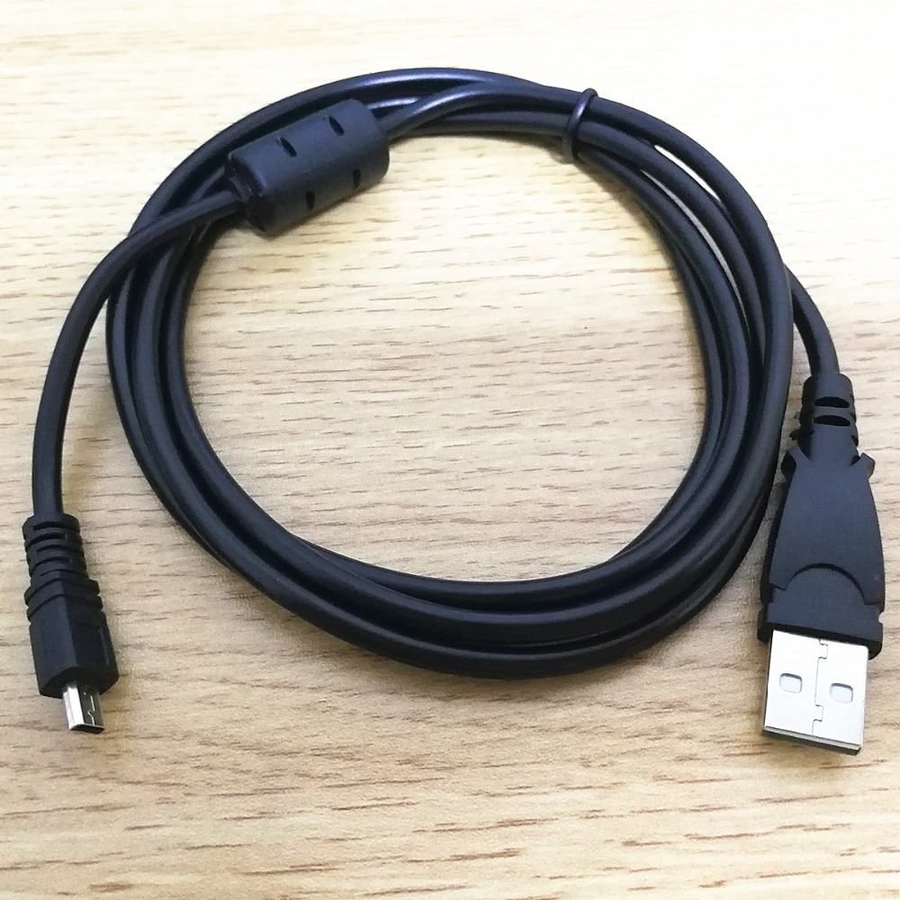 Kamera USB Datenkabel Kabel für Nikon Coolpix S2600 S2500 S3000 S3200 S4300 S6100 M50 WPI X70 E20 K10D K20D I-USB7 UC-E6 CB-USB7: Schwarz