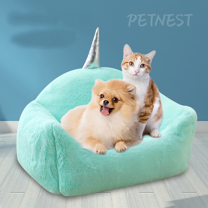 Dog Beds For Large Dogs Cashmere Warming Pet Dog Bed Sofa Lounger Cat Nest Baskets Plush Kennel Bed Comfortable Pet Supplies