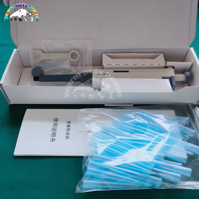 Single Channel Digitale Variabele Pipet Verstelbare Pipettor Met Pipet Tips Veterinaire Supply