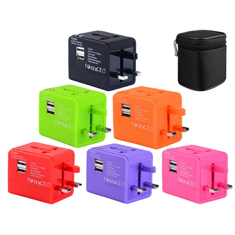 Multinational Plug Converter Global Travel Adapter Multi-Function Adapter Usb2.1A Multi-Country Universal Adapter Adapter