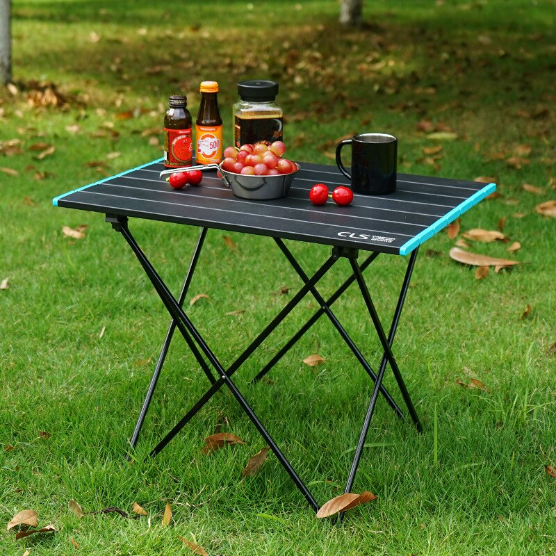 Udendørs foldebord aluminiumslegering ultralet campingbord bærbart sammenklappeligt spisebord til grill bjergbestigning picnic