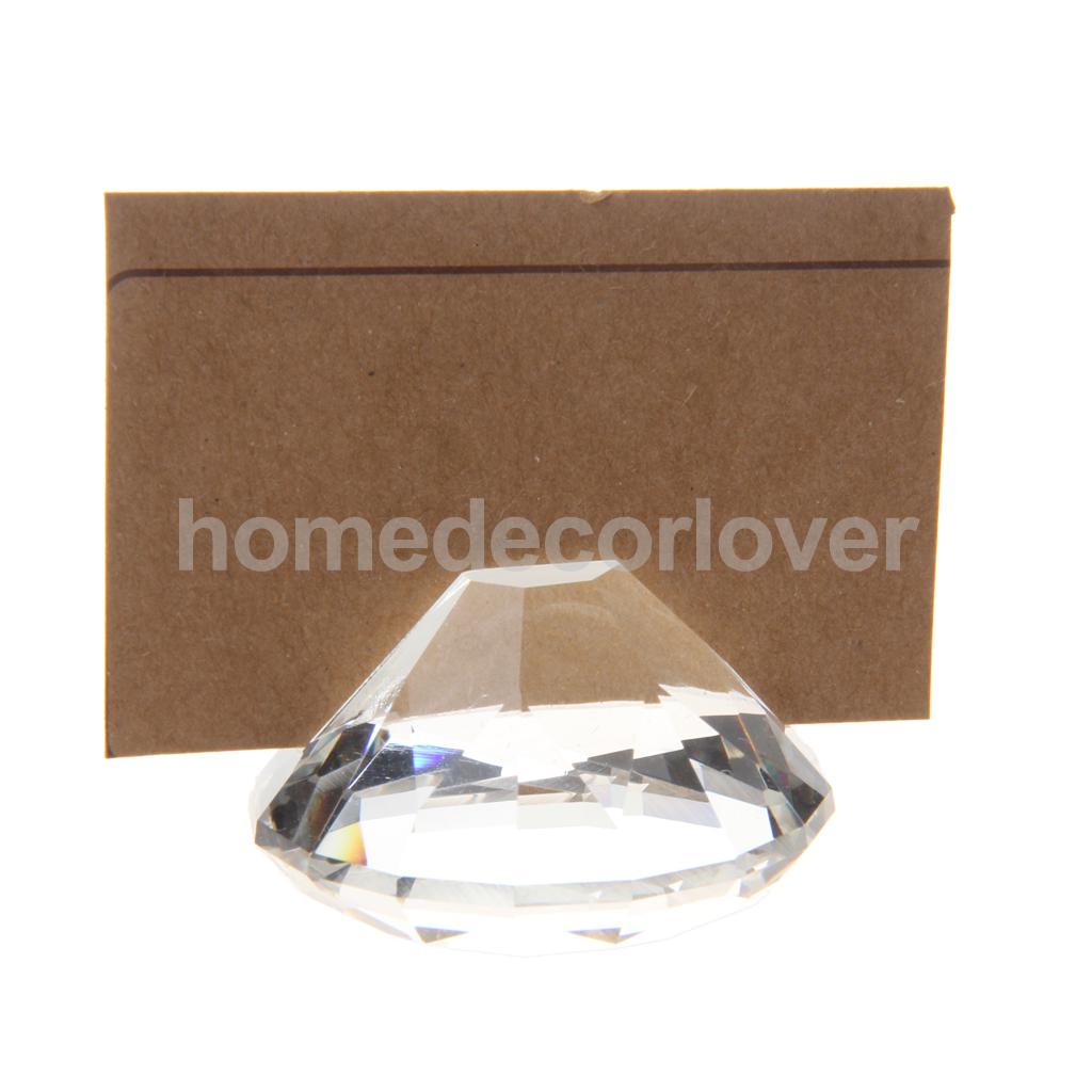 1pcs Wedding Diamond Card Holder Crystal Place Card Holder for Wedding Table Decoration