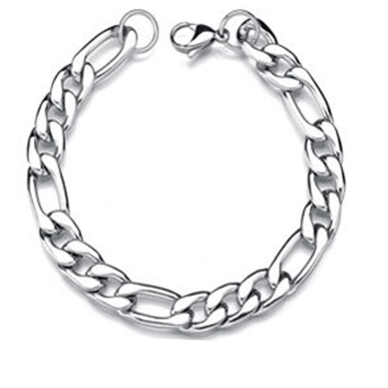 3-12MM Figaro Chain Necklace Men Stainless Steel Curb Necklace For Men Women Charm Jewelry Never Fade